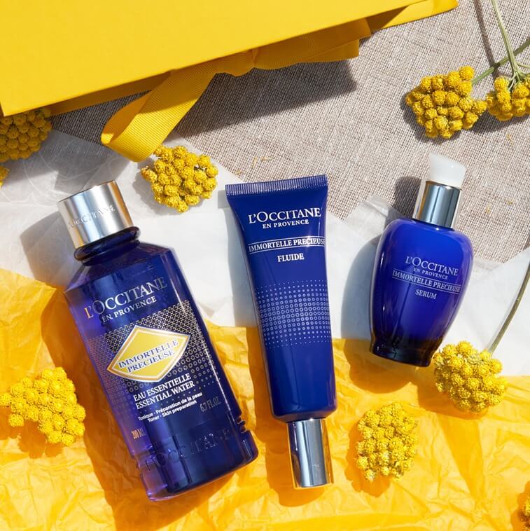 L'occitane Essential Water Eau Essentielle 30 ml โทนเนอร์ที่อุดมไปด้วยน้ำดอกอิมมอคแตล มอบความชุ่มชื้นและช่วยให้ผิวกระชับ ผิวดูมีชีวิตชีวา เปล่งประกายจากภายใน