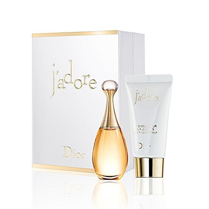 Dior Jadore Set 2 pcs เซ็ตน้ำหอมและบอดี้มิลล์ กลิ่นหรูหราสะท้อนความเป็นสาวสังคมลุคมาดมั่น หอมมวลดอกไม้ ผลไม้ สดชื่น อ่อนโยน มีเสน่ห์