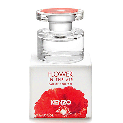 KENZO Flower in the Air EDT 4 ml น้ำหอมกลิ่นใหม่ล่าสุดจาก Kenzo ให้ความรู้สึกถึงความหวาน โรแมนติกนุ่มนวล ชวนฝัน ราวกับหญิงสาว ที่สดใส อ่อนโยน ในเทพนิยาย