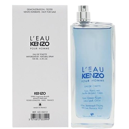 KENZO L'Eau Par Kenzo EDT Pour Homme Tester Box 100ml กลิ่นหอมสำหรับสุภาพบุรุษที่ให้ลุคสดชื่น ผสมผสานด้วยกลิ่นของผลไม้และดอกไม้ได้อย่างลงตัว